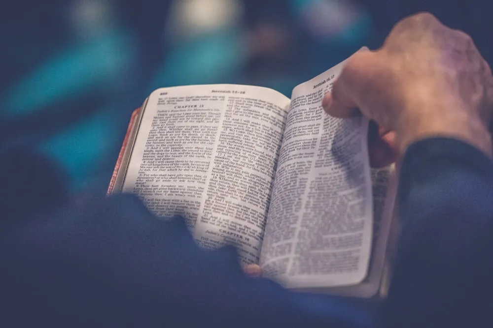 Open Bible for study